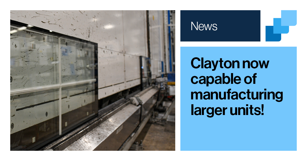 A cover image for a piece about Clayton Glass capability of producing larger units.
