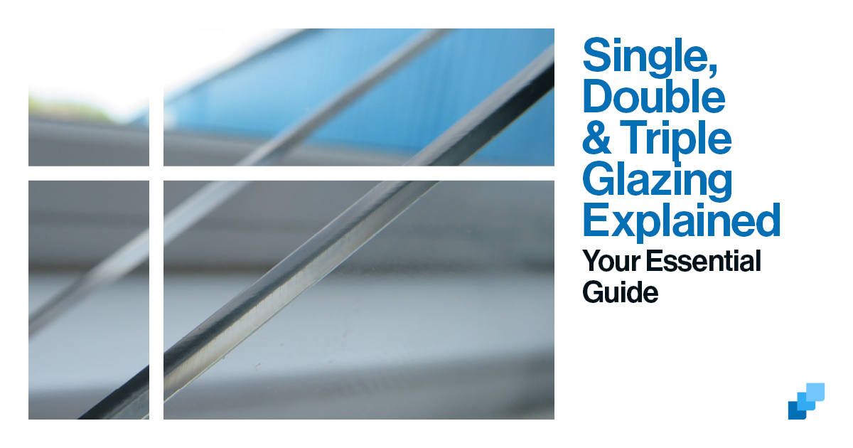 A cover image for a piece about single, double and triple glazing.
