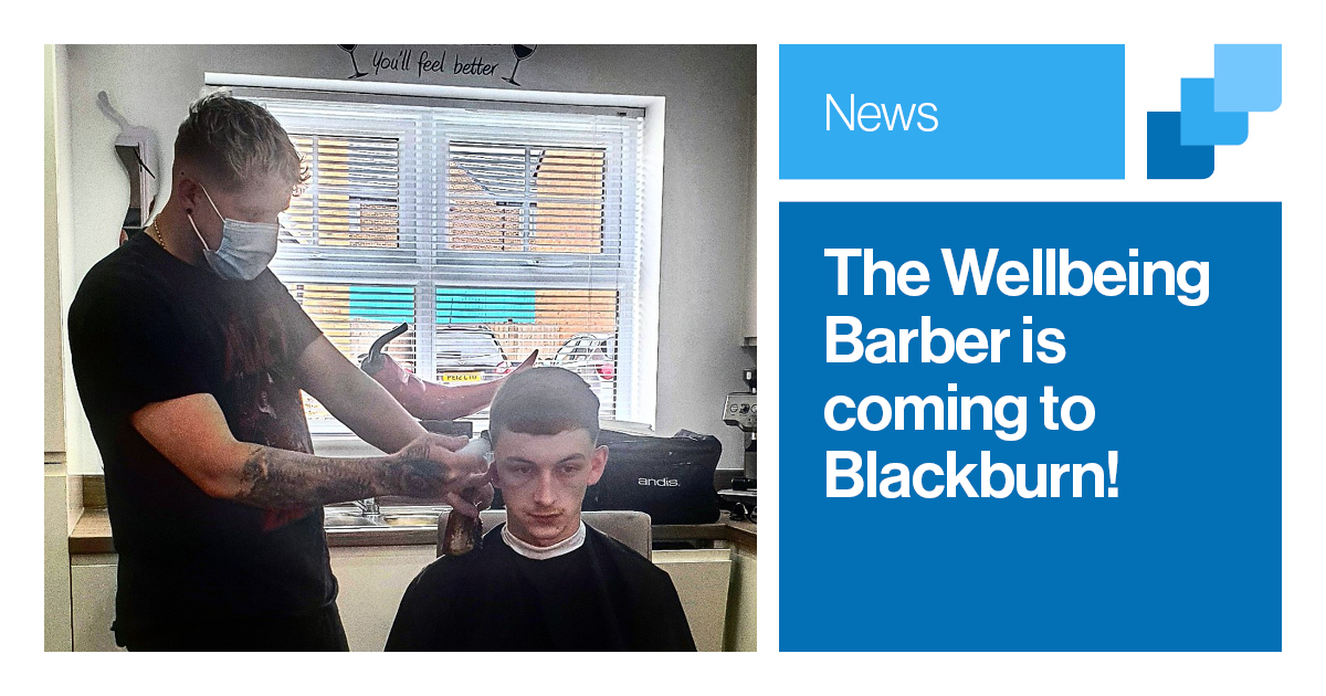 A cover image for a piece about the wellbeing barber visiting Clayton Glass Blackburn.